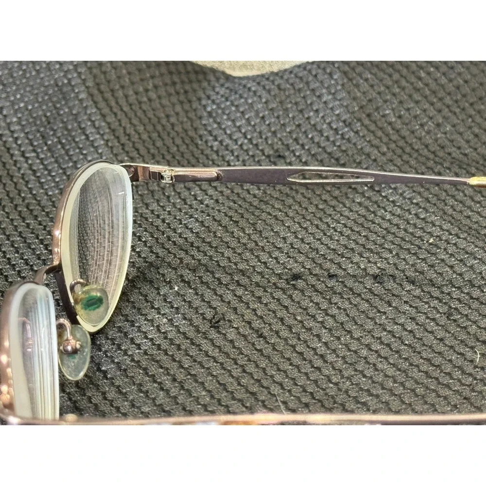 Vintage Elizabeth Arden EA-1016-1 Women Gunmetal Oval Eyeglasses Frame 52-17-130